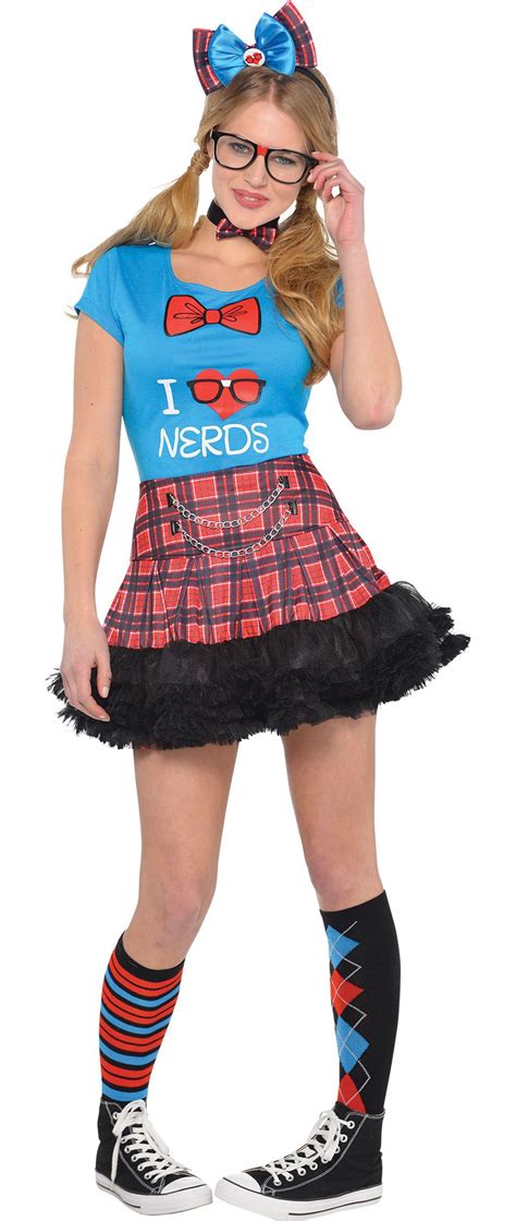 Womens Geek Chic Nerd Costume Accessories Party City