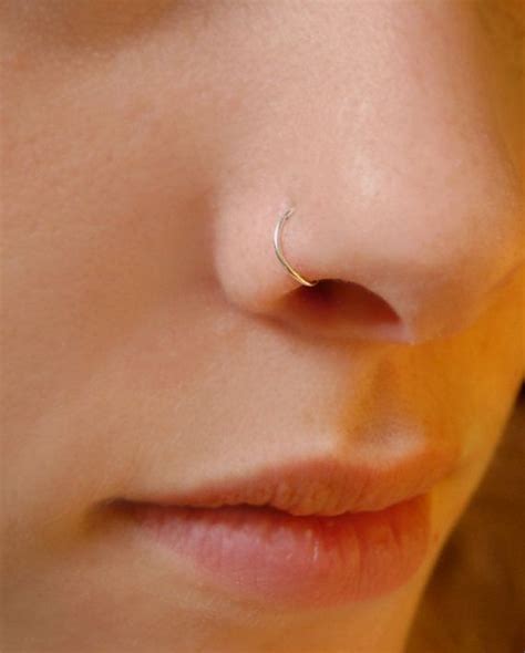 Pin By Erin Hoffman On Go Get It Girl Nose Piercing Hoop Silver Nose