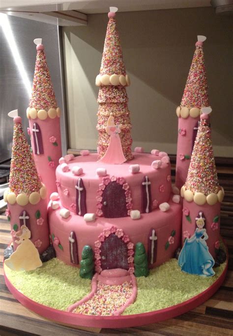 Disney Princess Birthday Barbie Birthday Birthday Cake Girls Princess Party Princess Castle