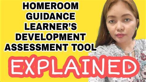 homeroom guidance learner s development assessment grade 1 to 3 youtube