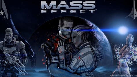 Mass Effect Liara And Shep By Dilong182 On Deviantart Desktop Background