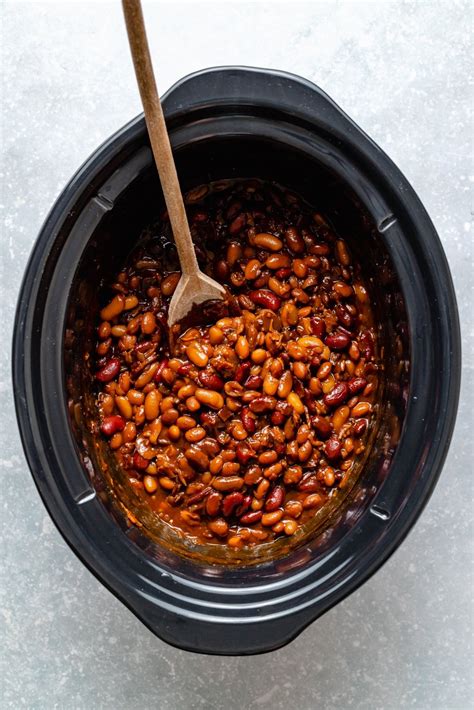 homemade slow cooker baked beans ambitious kitchen food 24h