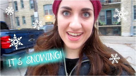 First Snowfall Vlogmas Day 4 Youtube