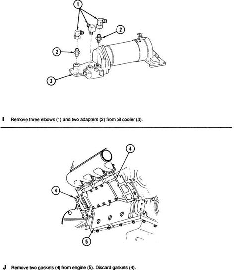 Engine Oil Cooler Removal Repair And Installation Cont Tm