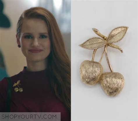 Riverdale Season 1 Episode 7 Cheryls Gold Cherry Pin Shop Your Tv