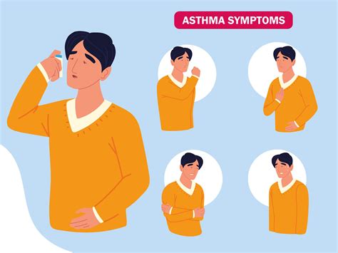 Asthma Symptoms Disease 2614007 Vector Art At Vecteezy
