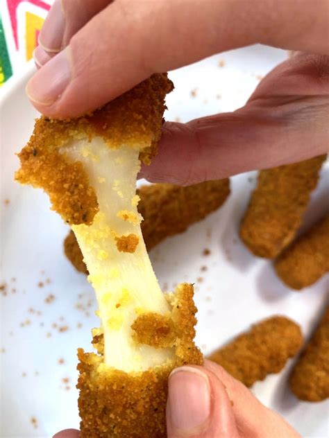 Air Fryer Frozen Mozzarella Sticks Melanie Cooks