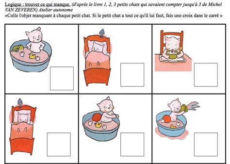 Fiche 123 Petits Chats Qui Savaient Compter Jusquà 3 Chez Monique F