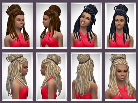 Mod The Sims Wcif These Zendaya Dreads Sims 4 Curly H