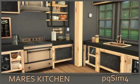 Mares Kitchen By Pqsim4 Created For The Sims 4 Emily Cc Finds