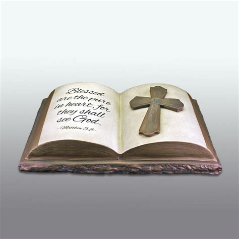 Bible And Cross Cremation Urn Sculpture The Grief Toolbox