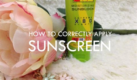 How To Correctly Apply Sunscreen For Urban Women Awarded Top 100 Urban Blog Fashion