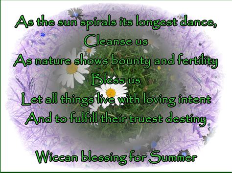 Wiccan Blessing For The Summer Solstice Celebration The Longest Day