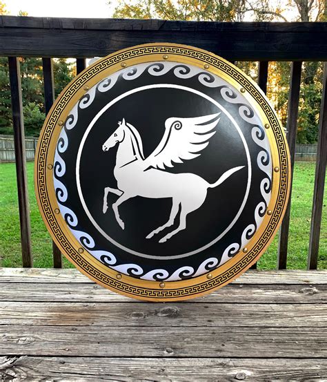 Pegasus Authentic Ancient Greek Hoplite Shield Etsy