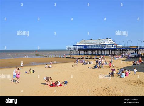 Cleethorpes Beach And Pier Cleethorpes Lincolnshire England United