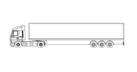 Truck Vehicle Blocks Details Elevation 2d View In Autocad Softwrae