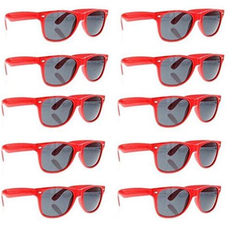 sclm wayfarer 80 s style sunglasses 10 bulk pack lot neon dp