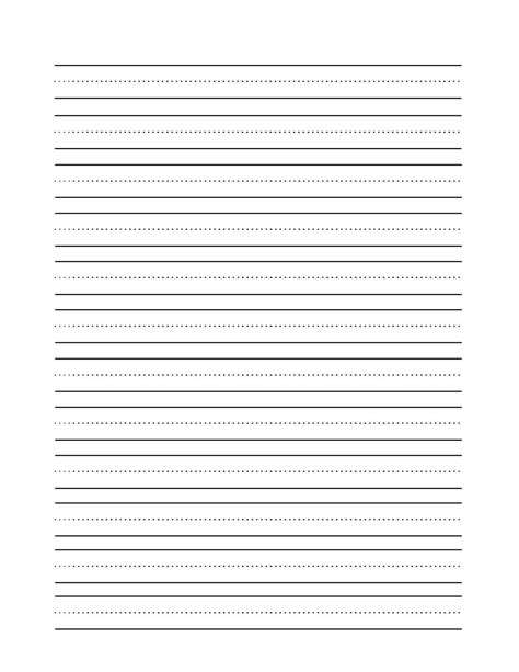 Empty Cursive Practice Page Blank Lines For Letter Practice Cursive