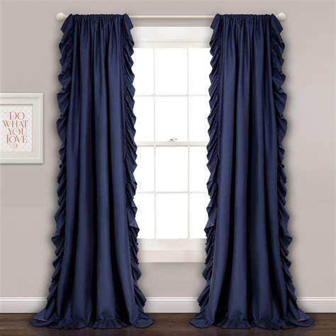 Navy Blue Lace Curtains Curtains And Drapes