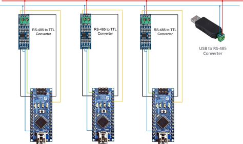 Connecting Rs 485 To Ttl Converter For Arduino Rs 485 On The Max485