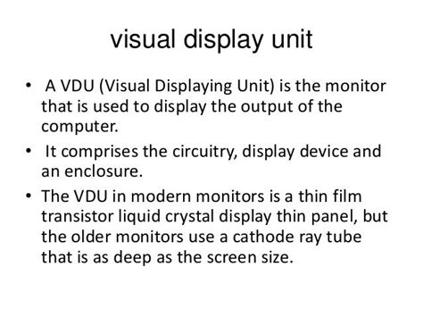 Output Devices Of Computer