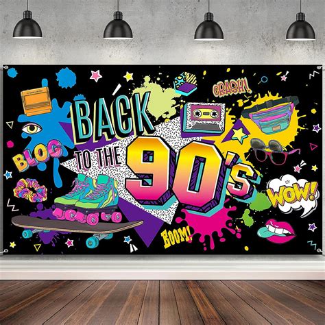 Buy Back To The 90s Backdrop For Party Decorations 90s Retro Hanging