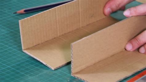 Working With Cardboard Bending And Folding Youtube