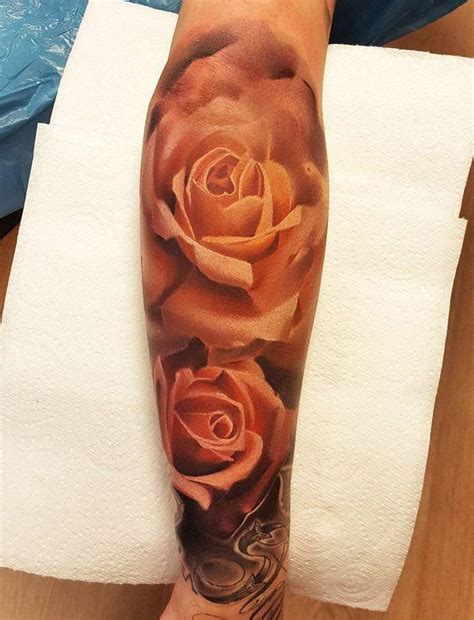 120 Meaningful Rose Tattoo Designs In 2020 Red Rose Tattoo Coloured