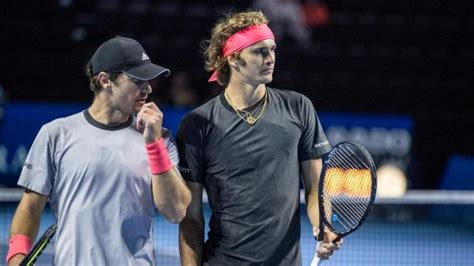 Alexander zverev playing tennis at the indian wells master tennis tournament in 2015. Zverev brothers to play doubles in Acapulco