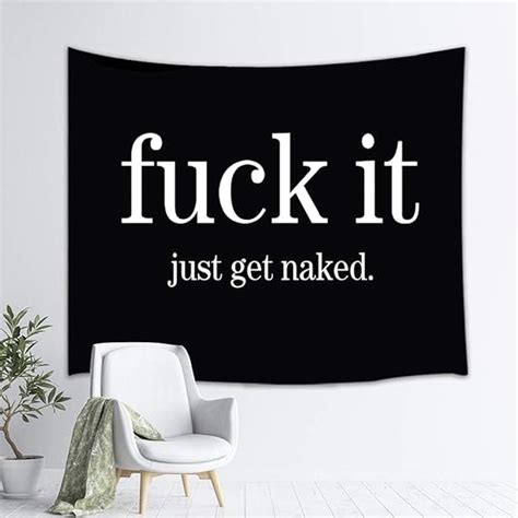 Dynh Funny Rudely Talk Tapestry Dirty Fuck It In Black