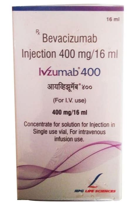 400mg Bevacizumab Injection Storage Protect From Sunlight Packaging