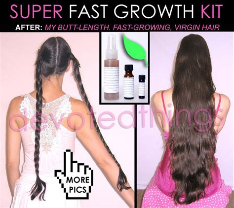 super fast hair growth system natural hair growth products kit set of 3 devotedthings
