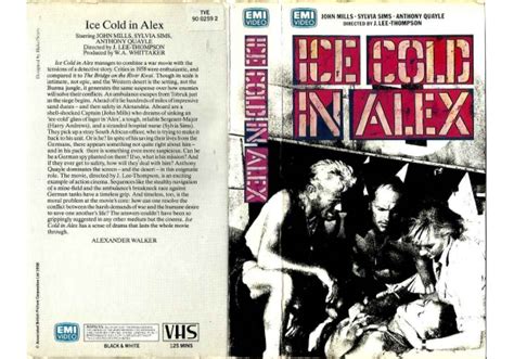 Ice Cold In Alex 1958 On Emi United Kingdom Betamax Vhs Videotape