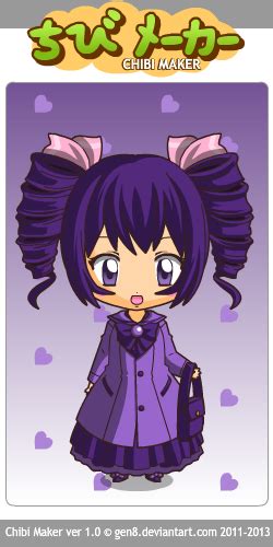 Purple Anime Chibi Girl By Creepypasta001 On Deviantart