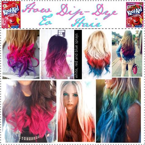 Dip Dye Tip Kool Aid By Tipladiesthefablous Liked On Polyvore