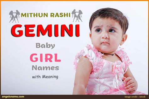 Top Mithun Rashi Or Gemini Baby Girl Names With Meaning
