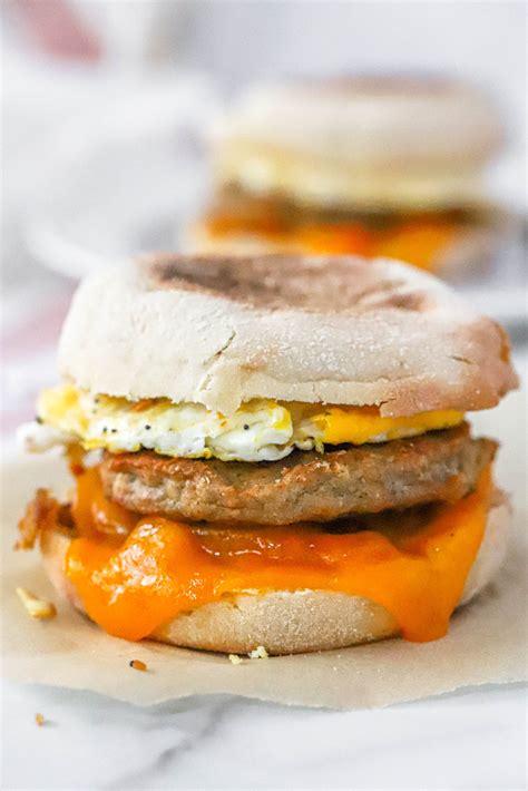 Mcdonalds Copycat Sausage Egg Mcmuffin Honest Grub Honest Foodie