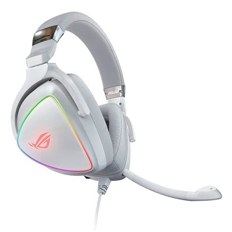 Asus Rgb Gaming Wired On Ear Headset Rog Delta With Detachable Mic Hi
