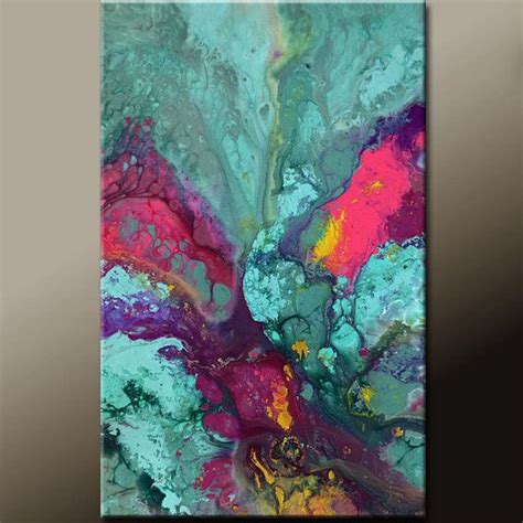 Abstract Canvas Art Painting 36x24 Original Modern By Wostudios 129