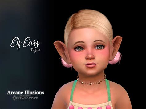 The Sims Resource Arcane Illusions Elf Ears Toddler Set