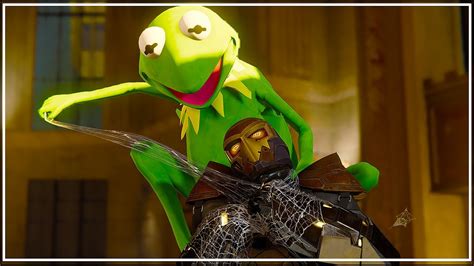 Playing As Kermit The Frog In Spider Man Pc Youtube