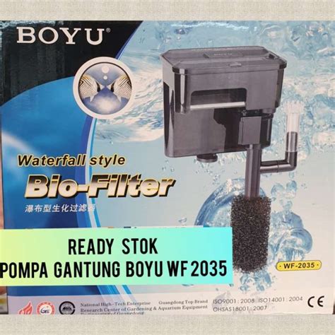 Promo Pompa Gantung BOYU WF Filter Akuarium Perawatan Ikan Air