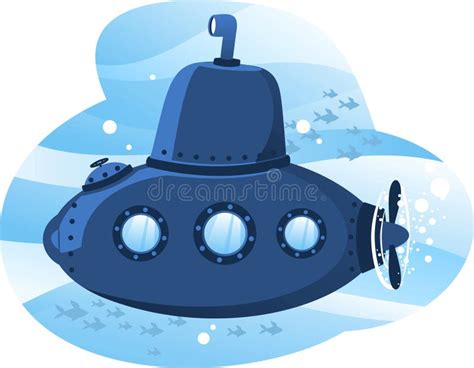Submarine Cartoon Illustration Stock Illustration Illustration Of