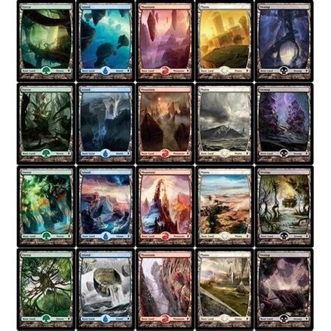 Magic The Gathering Zendikar Basic Land Set Da Card World