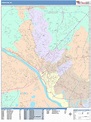 Trenton New Jersey Wall Map (Color Cast Style) by MarketMAPS - MapSales.com
