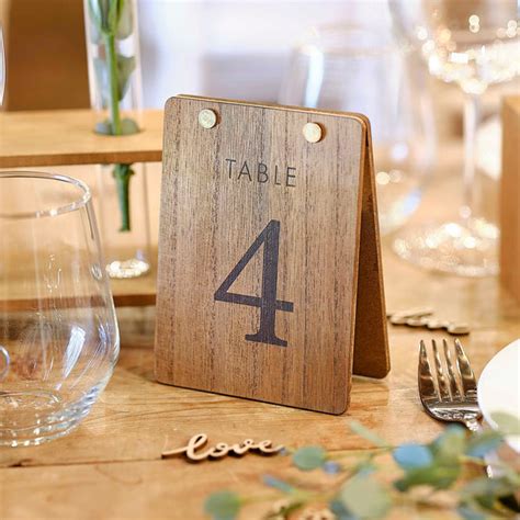 Wedding Table Numbers And Table Number Holders The Wedding Of My Dreams