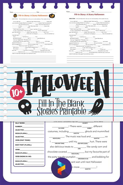 15 Best Halloween Fill In The Blank Stories Printable Pdf For Free At