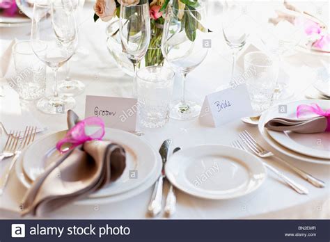 Wedding Reception Table Setting Stock Photos And Wedding Reception Table