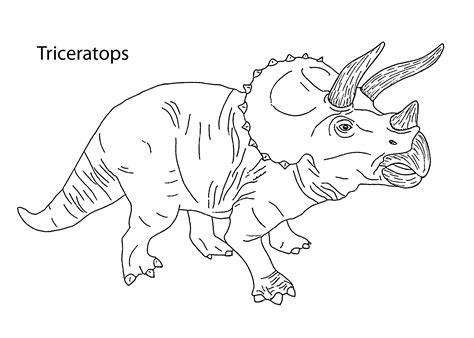 Ausmalbild Triceratops Ausmalbilder Kostenlos Zum Ausdrucken The Best