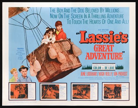 lassie s great adventure 1963 original half sheet movie poster original film art vintage